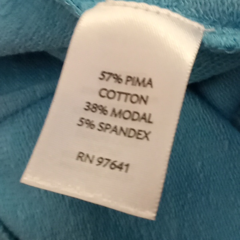 Pure Jill Pima cotton pull on stretch capris Medium Petite - Picture 6 of 6
